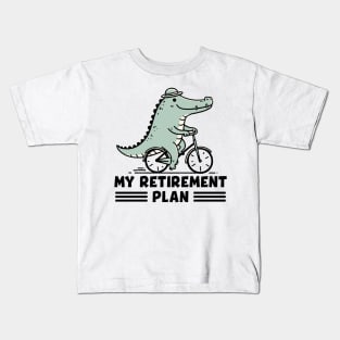 My retirement plan - funny biking Kids T-Shirt